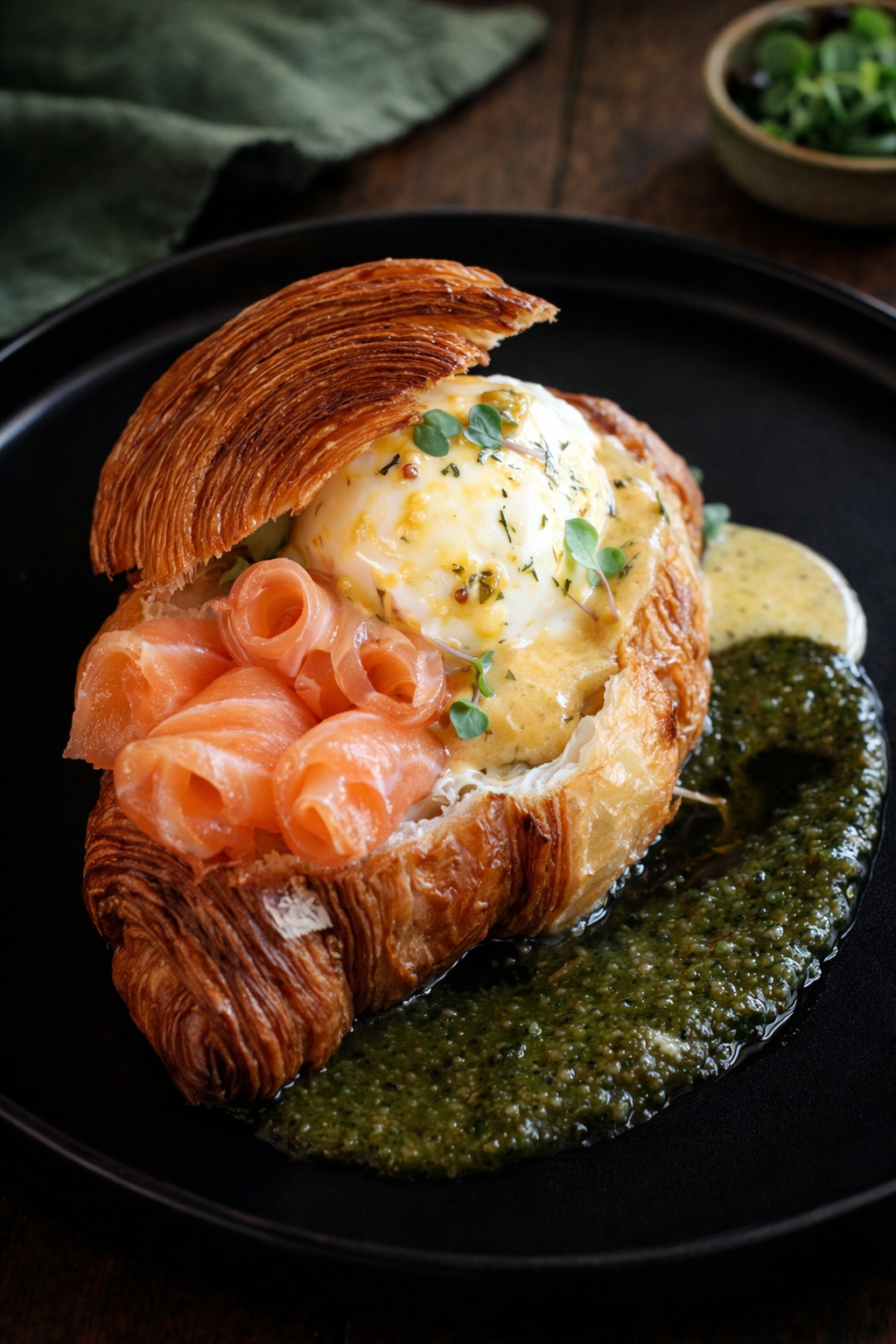 Круассан Фуррэ лосось